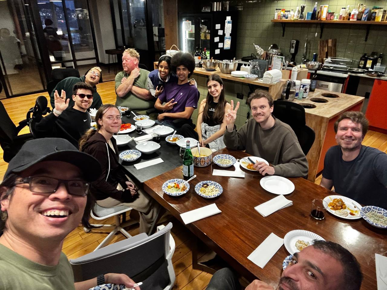 JP and Denisa hosting dinner